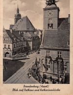 Brandenburg (Havel) Rathaus und Katharinenkirche gl1941 302.673