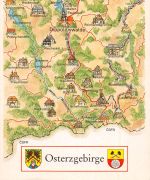 Osterzgebirge Landkarten-AK ngl 303.821