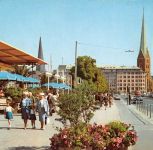 Hamburg Jungfernstieg mit Alsterpavillion gl1965 304.307