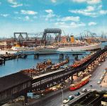 Hamburg Hafen mit Überseebrücke ngl 304.318