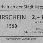 Ketzin (Havel) 3 versch. Fährscheine, keine AK! ngl 304.666