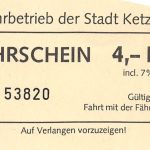 Ketzin (Havel) 3 versch. Fährscheine, keine AK! ngl 304.666