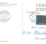 Liechtenstein Vaduz Schloß Künstlerkarte gl1972 305.127