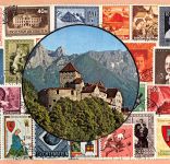 Liechtenstein Schloß Briefmarkenkarte ngl 305.131