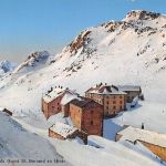 Schweiz Hospice du Grand St. Bernard en hiver ngl 305.159