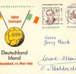 Düsseldorf Sonderpostkarte Fussball Länderspiel Deutschland-Irland 1960 gl1960 305.202