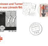 Lörrach Sonderkarte Badisches Landesturnfest 1967 ngl 305.207