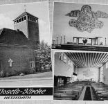 Hetzerath St. Josefs-Kirche, Rückseitig mit Zudruck Mehrbildkarte ngl 305.571