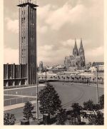 Köln a. Rh. Messeturm mit Blick auf Köln ngl 305.699