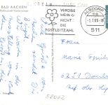 Bad Aachen Rathaus mit Karlsbrunnen gl1965 305.718
