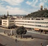 Bonn a.Rh. - Bad Godesburg Blick auf Theaterplatz und Godesburg gl1972 305.797
