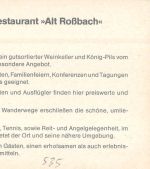 Rossbach (Wied) Hotel "Alt-Roßbach" Doppelkarte ngl 305.869