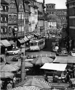 Trier Hauptmarkt und Porta Nigra gl1964 305.895
