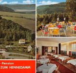 Meschede Hotel-Pension Zum Hennedamm Mehrbildkarte ngl 305.941