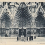 Reims (Marne) La Cathédrale, Le Portail ngl G3587