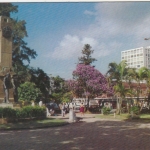 Brasilien, Joinville-SC, Praca da Bandeira com Monumento ngl G3758