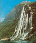 Norge, Geirangerfjorden med "De syv söstre" ngl G3768