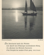 H.KÖNIG Sonenuntergang mit Spruch ngl G3824