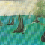 EDUARD MANET Ruhige See vor Boulogne ngl G3826