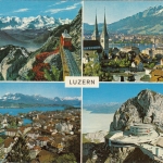 Luzern mit Pilatus und Rigi, Mehrbildkarte gl1973 G3857