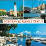 Pozdrav iz Rijeke i Opatije, Mehrbildkarte gl1982 G3991