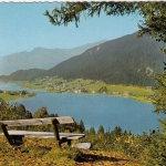 Kärnten, Blick auf Weissensee und Techendorf ngl G4066