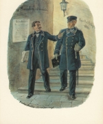 Post, Postdirektor und Postsekretär 1871 ngl G4160