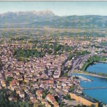 Bregenz am Bodensee, mit Säntis gl1962 G4227