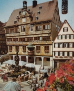 Tübingen, Marktbrunnen und Rathaus ngl G4346