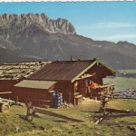 Ellmau, Tirol, mit Wildem Kaiser, Rübezahl-Alm ngl G4492
