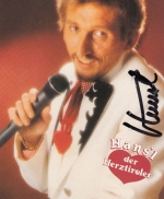 Hansl der Herztiroler, Portrait und Liedverzeichnis, Werbekarte ngl G4612