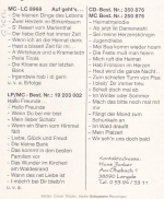 Hansl der Herztiroler, Portrait und Liedverzeichnis, Werbekarte ngl G4612