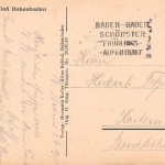 Altes Schloss Hohenbaden gl1923 140.498