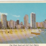 Chicago, Ill., Oak StreetBeach and Gold Coast Skyline gl1968 G4625