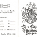 Rosenfeld-Isingen Landgasthof Rössle Klappkarte ngl 142.334