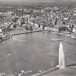 Genève, Vue aérienne, le jet d'eau gl1961 G4682