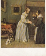 GERARD TERBORCH Dame die sich die Hände wäscht ngl G4816