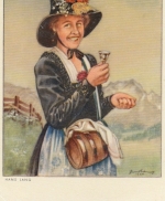 Hans Lang, Zillertal in Tirol, Tiroler Trachten ngl G5029