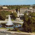 Wien, Schwarzenbergplatz, Hochstrahlbrunnen ngl G5041