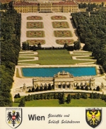 Wien, Gloriette und Schloß Schönbrunn ngl G5042