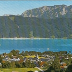 Nussdorf am Attersee, gegen Höllengebirge, Oberösterreich gl1984 G5045
