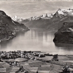 Brunnen mit Bristenstock, Gitschen und Urirotstock gl1951 G5056