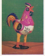 Mexico, Gallo de barro cocido y pintado, Metepec, Edo de México ngl G5073