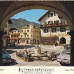 St.Gilgen am Wolfgangsee, Salzburg, Markt mit Mozartbrunnen ngl G5315