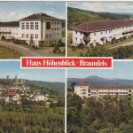 Braunfels an der Lahn, Erholungsheim Haus Höhenblick gl1984 G5869