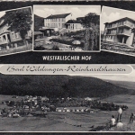 Bad Wildungen-Reinhardshausen, Hotel Westfälischer Hof, Mehrbildkarte gl1961 G5989