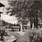 Fleckenberg, Hochsauerland, Hotel Jagdhaus Wiese glum 1970? G6215
