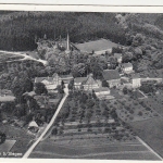 Rödgen bei Siegen i.W., Hotel-Café "Haus Stangier", Luftbild gl1954 G6253