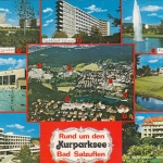 Bad Salzuflen, Kurparksee, Mehrbildkarte glum 1980? G6509