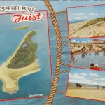Nordseebad Juist, Luftbild, Mehrbildkarte gl1968 G6609